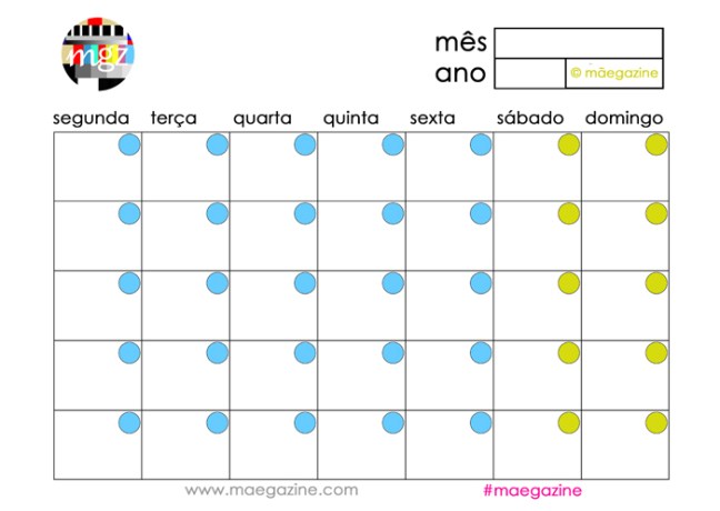 calendario maegazine blogue